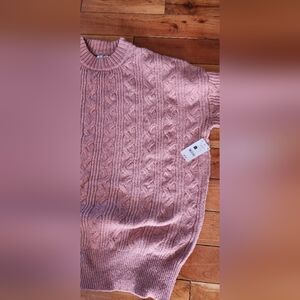 Ardene Dusty Pink Cable Knit Sweater